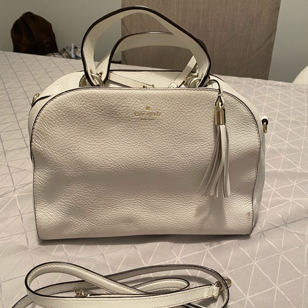 NEW Kate Spade White Bayley Atwood Place Purse